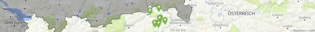 Kartenansicht für Apotheken-Notdienste in der Nähe von Kirchdorf in Tirol (Kitzbühel, Tirol)